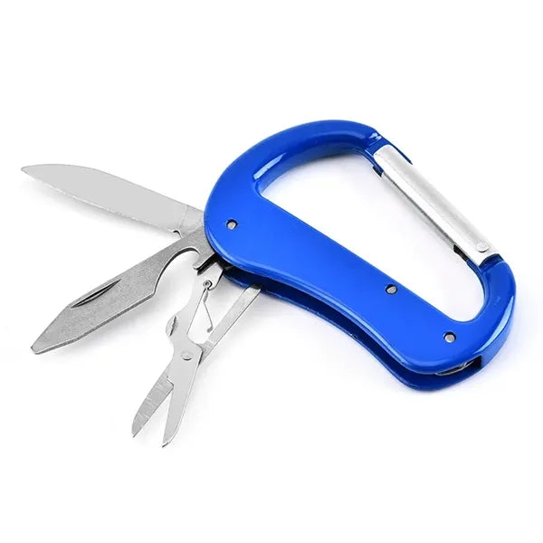 Multi-Tool Carabiner with Knife