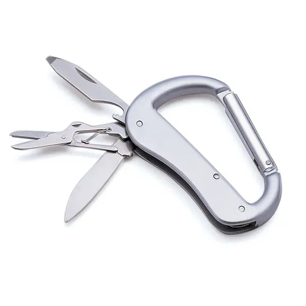 Multi-Tool Carabiner with Knife