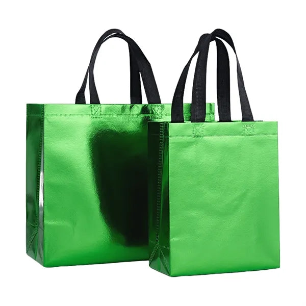 Laser Film Aluminum Foil Non-Woven Tote Bag