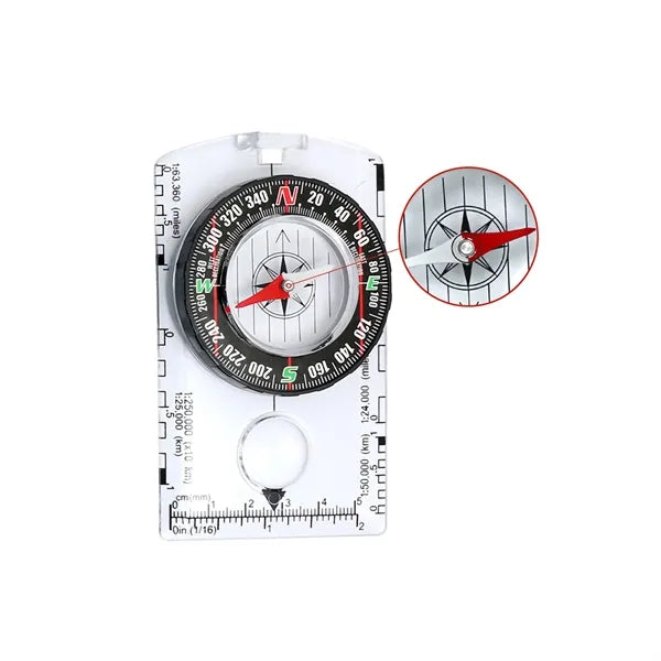 Multipurpose Outdoor Compass with Measuring Scales