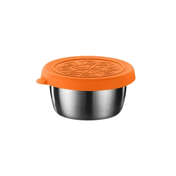 6x1.4 oz Stainless Steel Salad Container