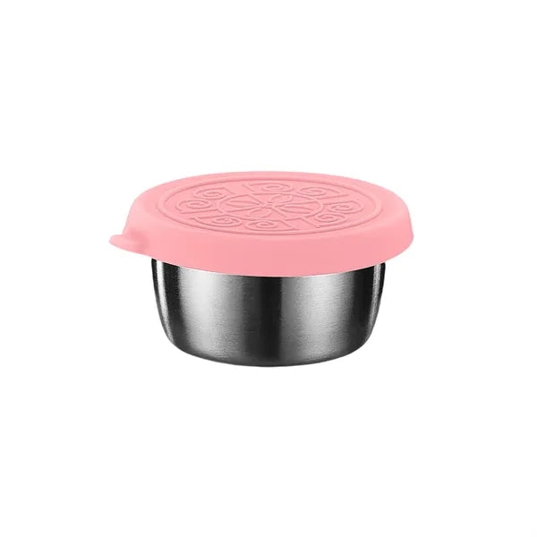 6x1.4 oz Stainless Steel Salad Container