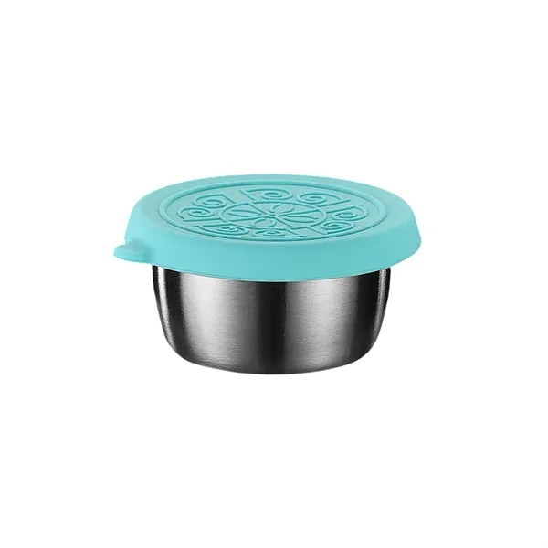 6x1.4 oz Stainless Steel Salad Container