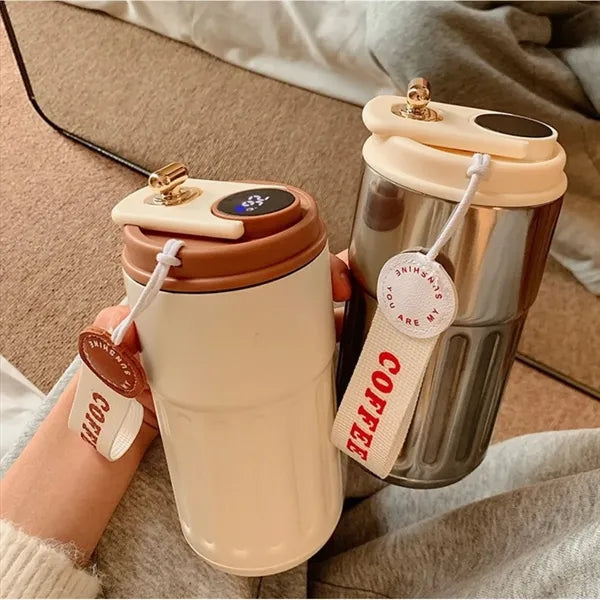 14oz Temperature Display Smart Vacuum Coffee Cup