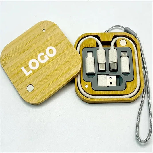 Bamboo Multi USB Charging Adapter Cable Kit