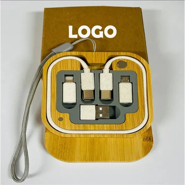 Bamboo Multi USB Charging Adapter Cable Kit