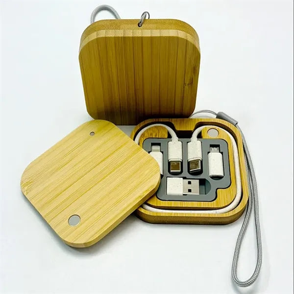 Bamboo Multi USB Charging Adapter Cable Kit