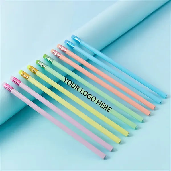 Eco-Friendly Macaron Pencils With Eraser Tip Vibrant & Pract
