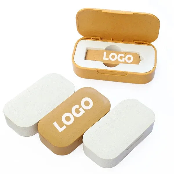 4GB Eco Friendly Wheat Straw USB Flash Drive Box Set
