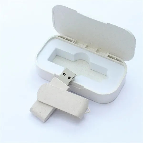 4GB Eco Friendly Wheat Straw USB Flash Drive Box Set