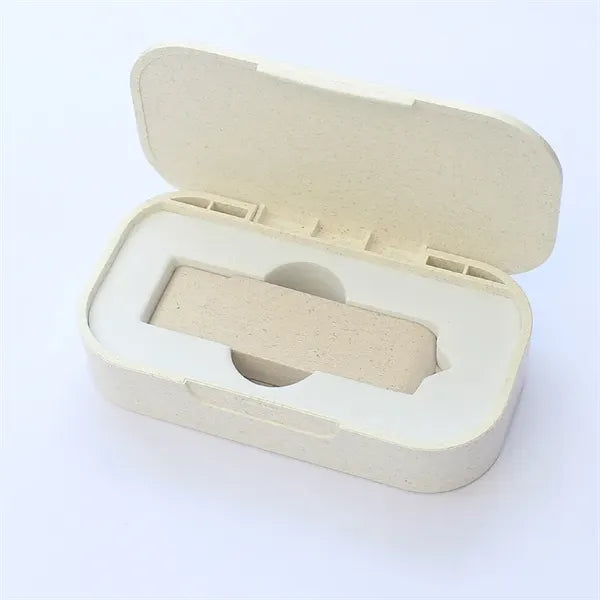 4GB Eco Friendly Wheat Straw USB Flash Drive Box Set