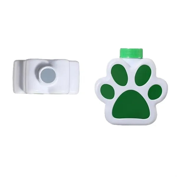 10 oz Paw-Shaped Sipper Plastic Bottle with Flexible Straw
