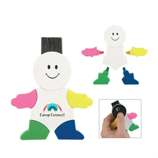 4-In-1 Human Shape Highlighter with Brush