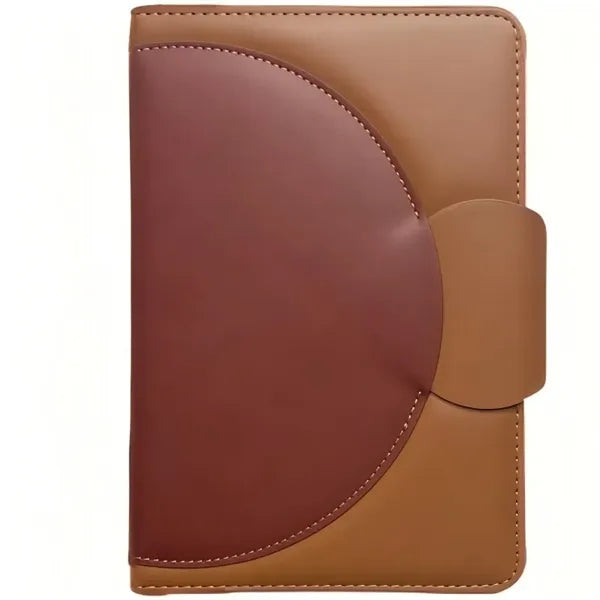 Premium Leather Notebook with shell - shaped buckle