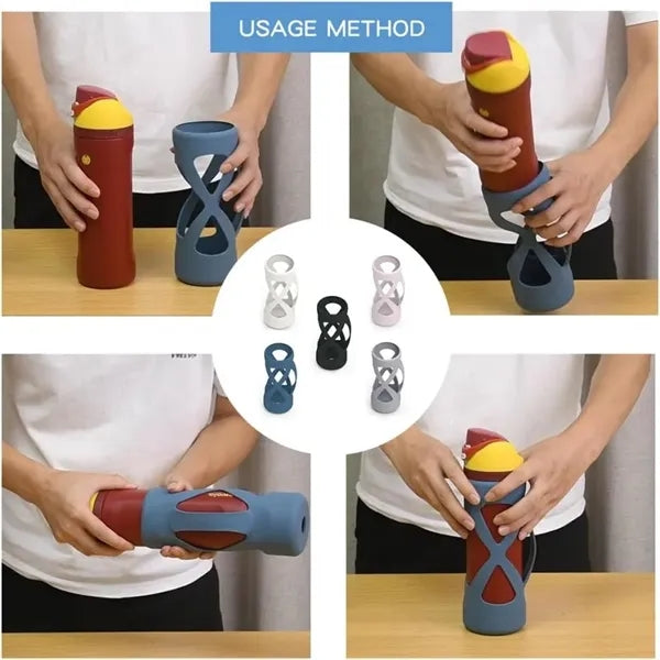 Silicone Water Bottle Sleeves Boot For 24oz