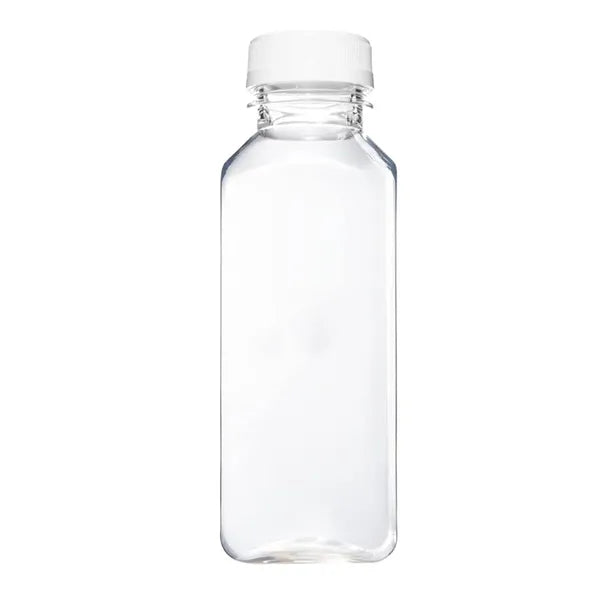 12oz Clear Plastic Beverage Bottle w/ Cap