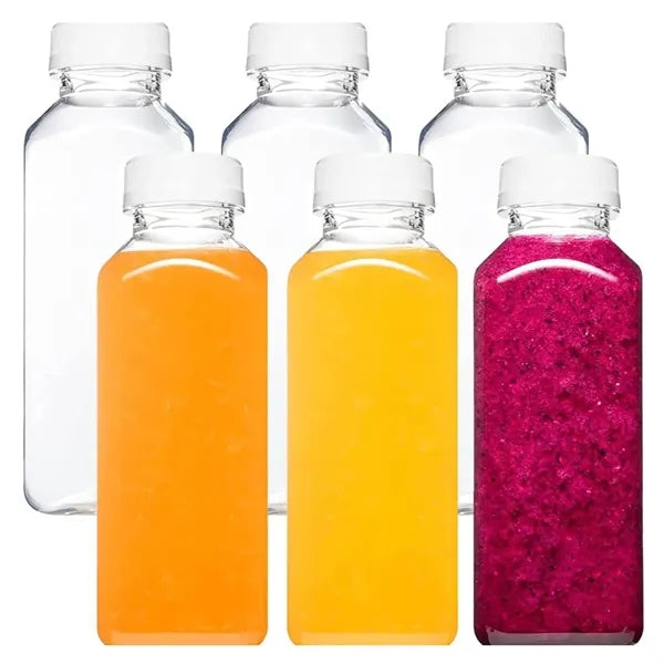 12oz Clear Plastic Beverage Bottle w/ Cap