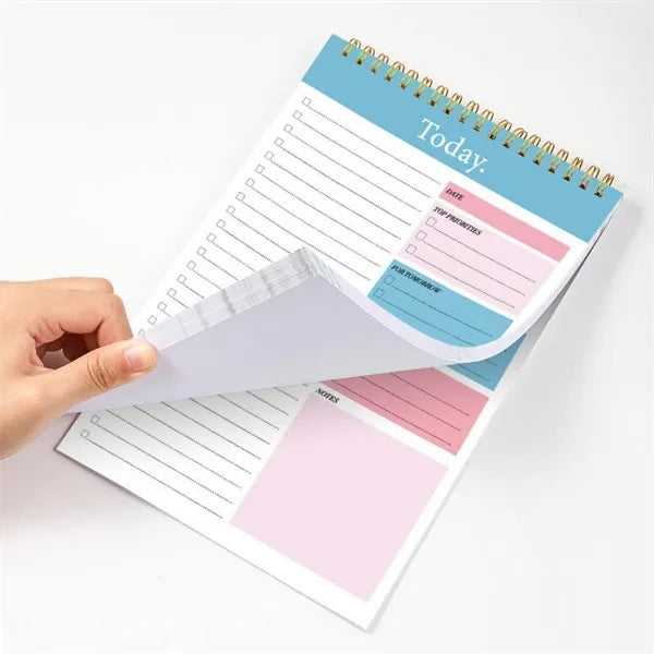 52 Sheets B5 Spiral Weekly Planner Notebook