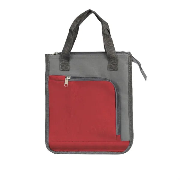 Large Capacity Durable Insulated Oxford Lunch Tote Bag W/ Zi