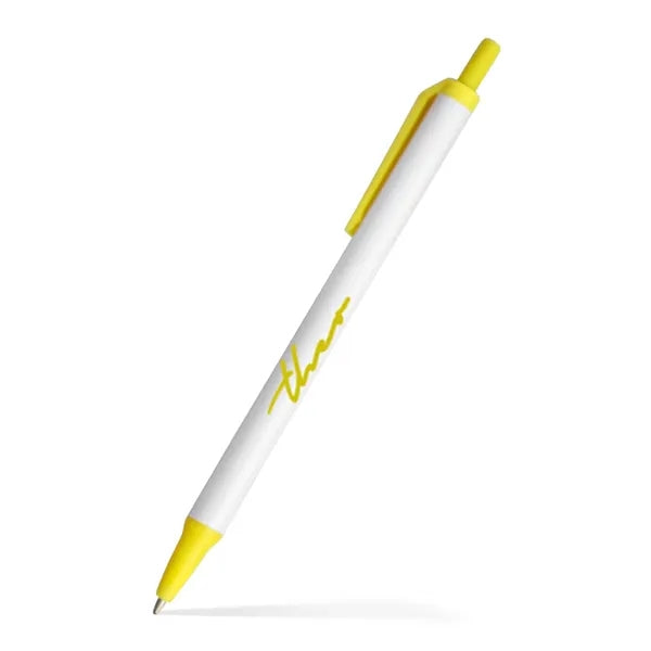 Amber Stick Click Pen