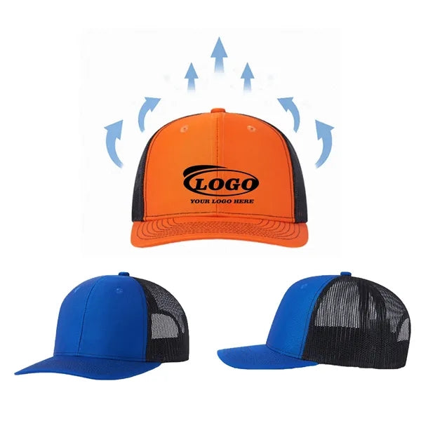 Adjustable 6-Panel Mesh Trucker Cap