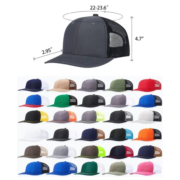 Adjustable 6-Panel Mesh Trucker Cap
