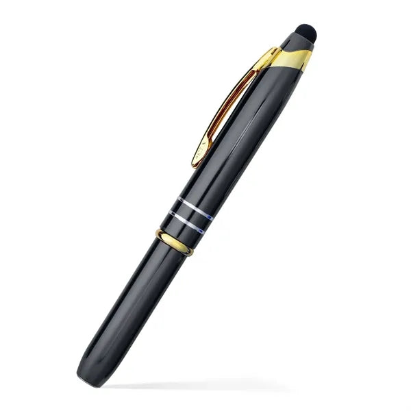 Flashight and Stylus Metal Pen