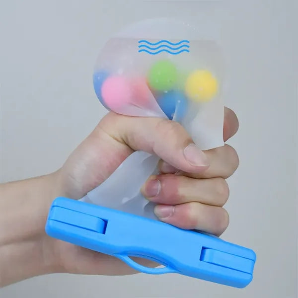 Silicone Stress Relief Glove Toy with Colorful Beads