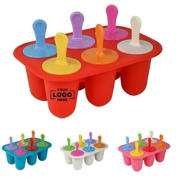 Silicone Ice Pop Mold With 6 Slots