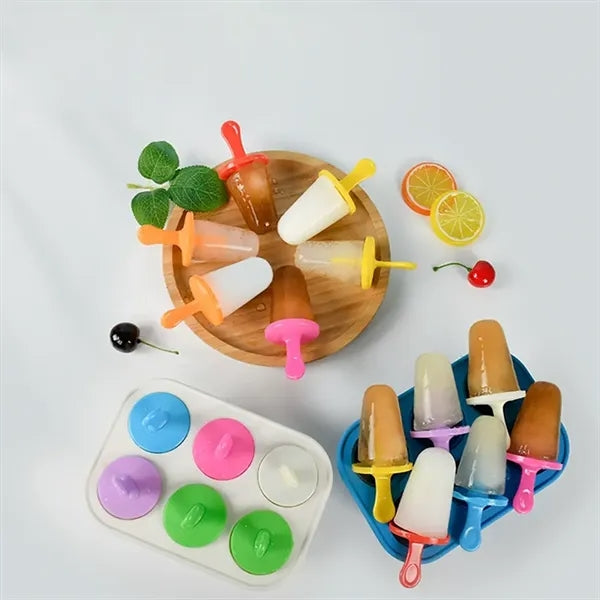 Silicone Ice Pop Mold With 6 Slots