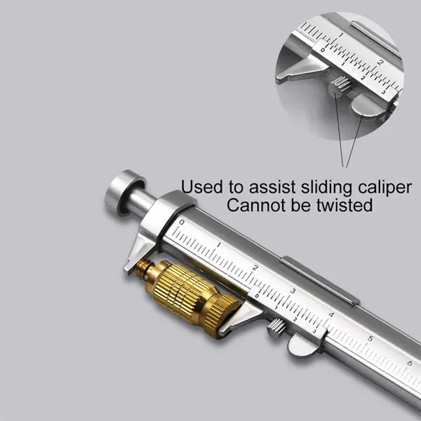 Multi-functional Ballpoint Pen With Vernier-Caliper
