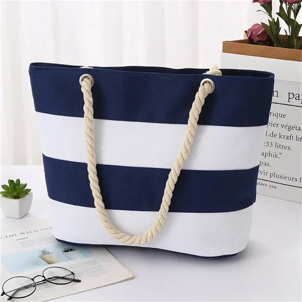 Summer Beach bags Stripe Tote for Women