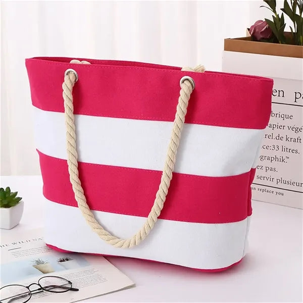 Summer Beach bags Stripe Tote for Women