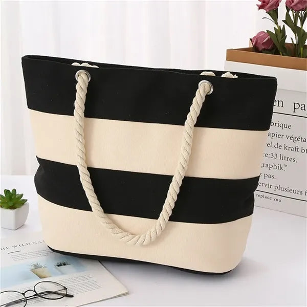 Summer Beach bags Stripe Tote for Women