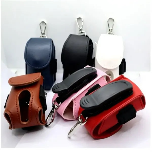 Portable Golf Pu Leather Waist Bag, Sports Accessory
