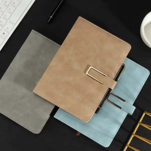 A5 Leather Journal with Buckle Closure for Office Gifts