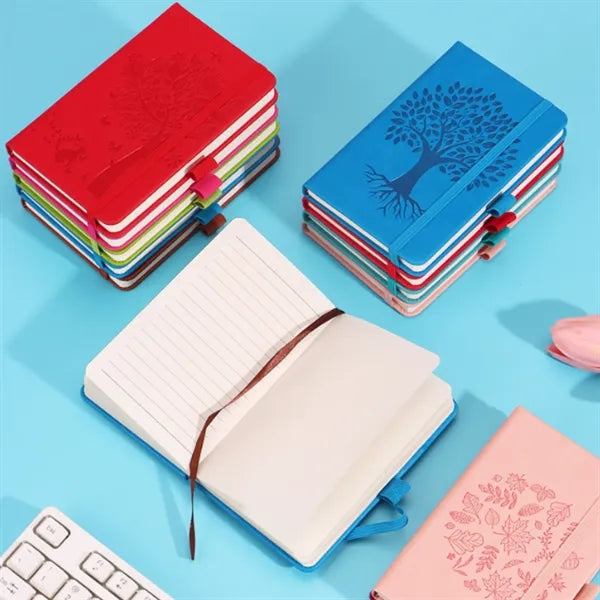 A6 Leather Notebooks with Embossing and Hot Foil