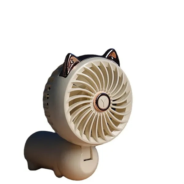 Cute Portable Mini Hand Held Fan with USB Rechargeable