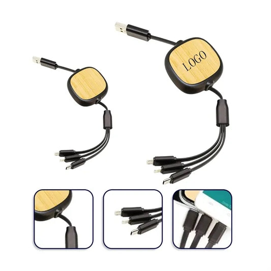 Sustainable Three in One Charging Cable