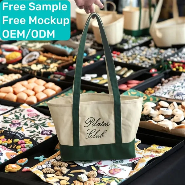 Large Heavyweight Cotton Canvas Boat Tote