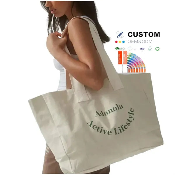 Cotton Sheeting Natural Economy Tote
