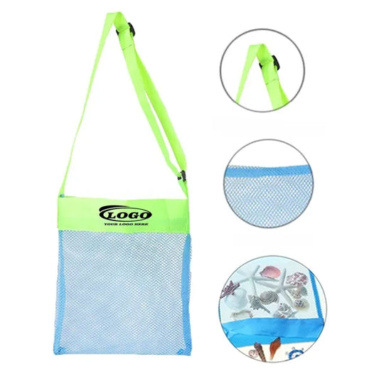 Kids Shell Toy Collection Beach Mesh Bag