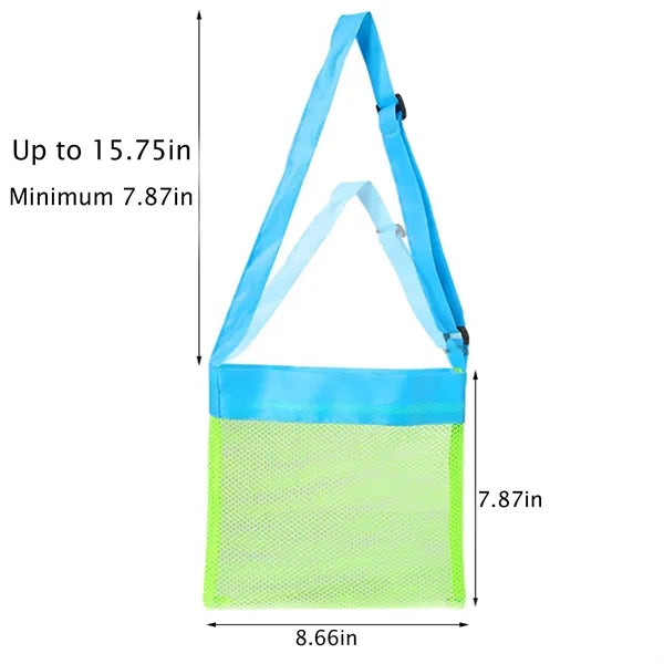 Kids Shell Toy Collection Beach Mesh Bag