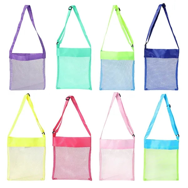 Kids Shell Toy Collection Beach Mesh Bag