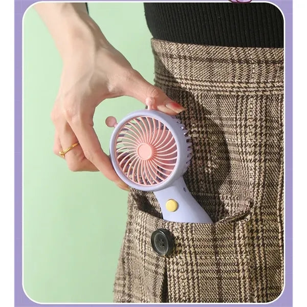 Handheld Fan 5x2.5" Portable USB Rechargeable Mini