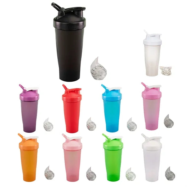 Shaker Bottle with Hidden Loop & Dual Mixer System