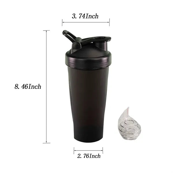 Shaker Bottle with Hidden Loop & Dual Mixer System