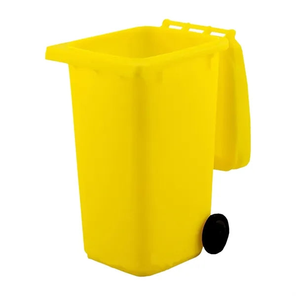 Trash Can Bin Pen Holder with Lid