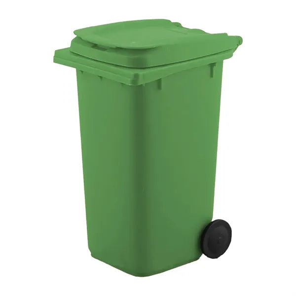 Trash Can Bin Pen Holder with Lid