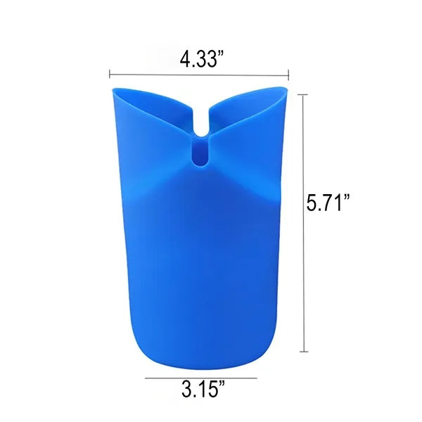 Collapsible Popcorn Container Silicone Snack Bucket